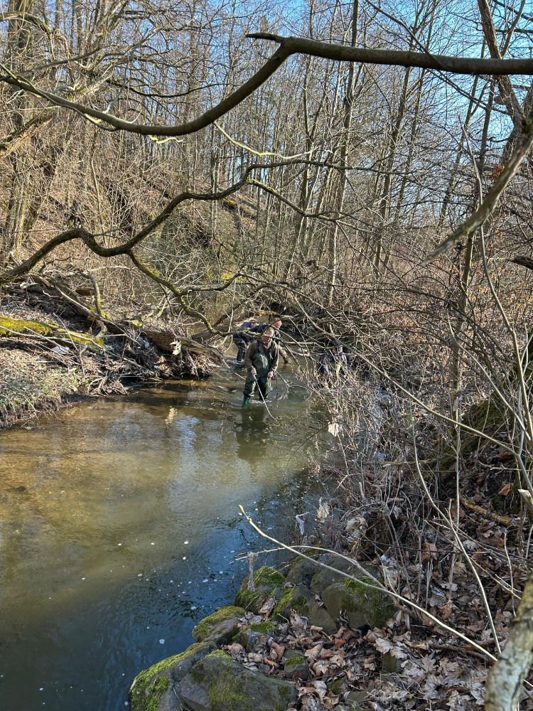 Výlov Střela 27.3.2025 pstruh +Lipan